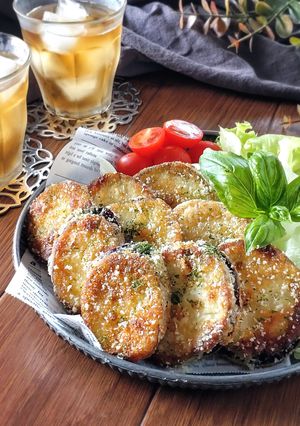 簡単旨々☆なすのコンソメチーズ唐揚げ。-レシピのメイン写真