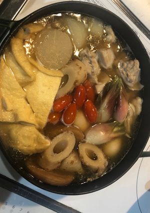 コンビニのおでん+残り物で水炊き風おでん-レシピのメイン写真