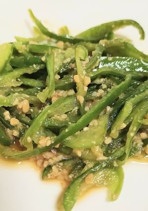 無限ピーマンにたまねぎ醤油麹ドレッシング-レシピのメイン写真