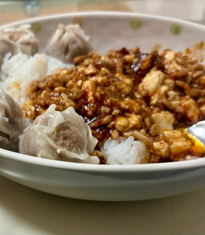 麻婆豆腐丼と焼売-レシピのメイン写真