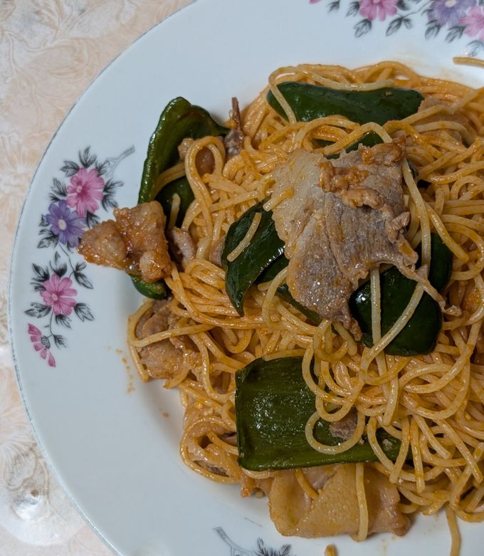 簡単★豚こま肉で!ナポリタンパスタ-レシピのメイン写真