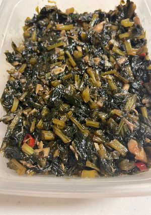 絶品❣️大根菜とサバ缶の甘辛煮（佃煮）-レシピのメイン写真