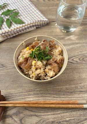 牛コーンご飯-レシピのメイン写真