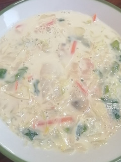 野菜たっぷりシーフード豆乳スープ-レシピのメイン写真