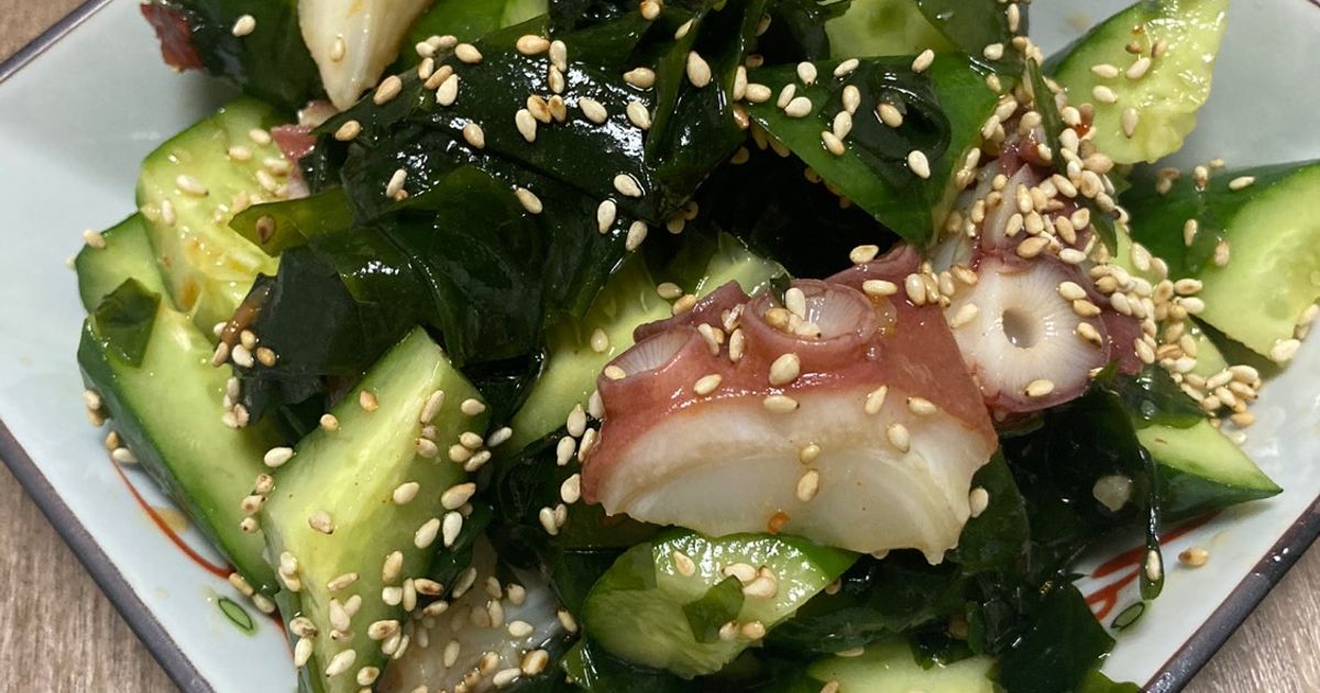 タコときゅうりの辛子酢味噌和え by 宝美空 【クックパッド