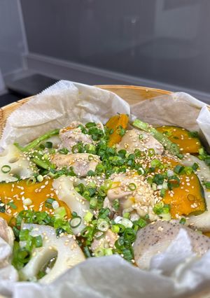かぼちゃと鶏肉の醤油麹甘辛蒸し-レシピのメイン写真