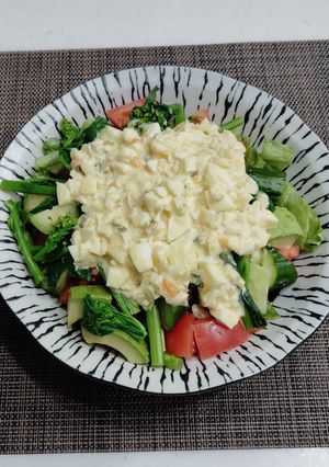 菜の花とアボカドのタルタルサラダ-レシピのメイン写真