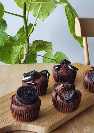 オレオのチョコカップケーキ☆バレンタイン-レシピのメイン写真