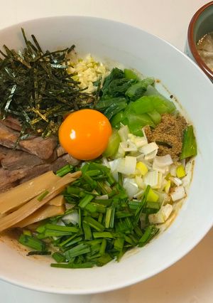 大盛油そば&卵スープ-レシピのメイン写真