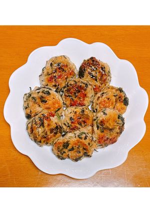 簡単!ひじきとほうれん草の鶏つくね-レシピのメイン写真