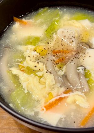 白菜と豆腐のとろみスープ-レシピのメイン写真
