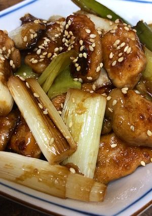 夏バテ防止⭕️ねぎ豚肉ガーリック照り焼き-レシピのメイン写真