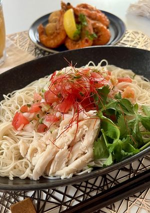 ナンプラー香る鶏のアジアン冷やし混ぜ麺-レシピのメイン写真