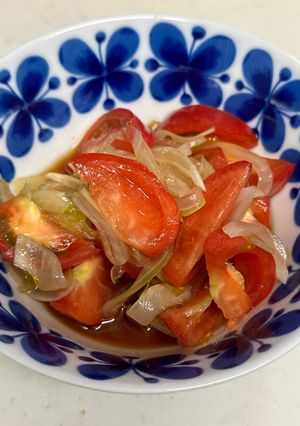 辛くない♪レンチン玉ねぎとトマトのマリネ-レシピのメイン写真
