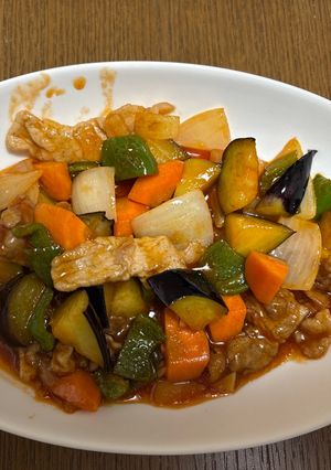 豚肉と茄子の酢豚風-レシピのメイン写真