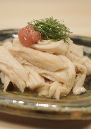 鶏ささみの梅じそみかんポン酢がけ-レシピのメイン写真