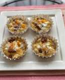 紅優甘バナナクリームチーズカップケーキ♡