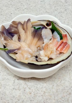 ホッキ貝の刺身（下処理方法）-レシピのメイン写真