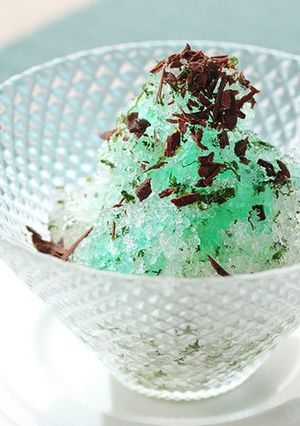チョコミントかき氷-レシピのメイン写真