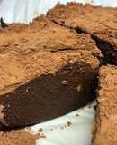 レンジで簡単　もっちり豆腐のチョコケーキ