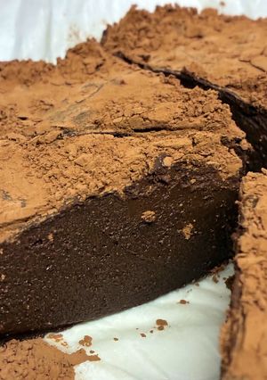 レンジで簡単　もっちり豆腐のチョコケーキ-レシピのメイン写真
