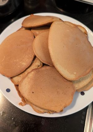 サータアンダギーミックスで黒糖パンケーキ-レシピのメイン写真