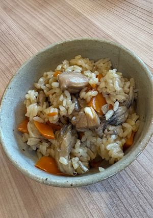 鶏肉ときのこの混ぜ込みご飯-レシピのメイン写真