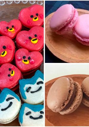 ストロベリーチョコマカロン 24個-レシピのメイン写真