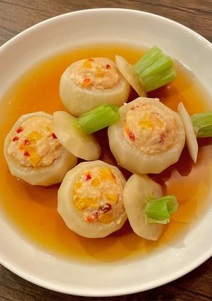 めっかわ♡電子レンジで簡単かぶの肉詰め-レシピのメイン写真