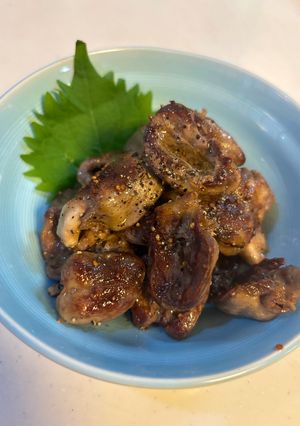 若鶏ハツのガーリックバター炒め-レシピのメイン写真