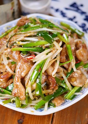 豚バラにらもやしの♪和風ポン酢野菜炒め🤩-レシピのメイン写真