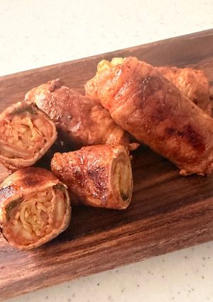 キャベキム豚巻き（お弁当レシピ）-レシピのメイン写真