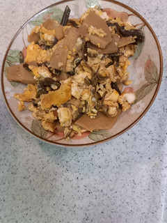 タケノコと、わらびの煮物からの、炒り卵-レシピのメイン写真