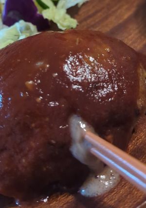 飛び出る肉汁ハンバーグ(覚書)-レシピのメイン写真
