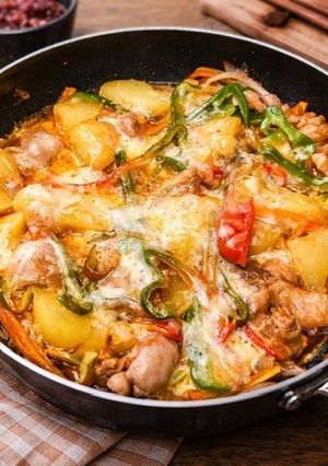 フライパンでチーズタッカルビ-レシピのメイン写真