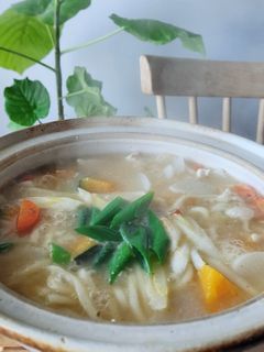 白だしで山梨のほうとう鍋うどん☆風邪の時-レシピのメイン写真