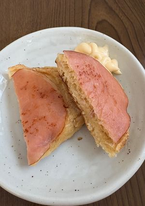 時短ツナとハムのホットケーキ-レシピのメイン写真