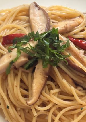 美味しい😋椎茸の和風パスタ-レシピのメイン写真
