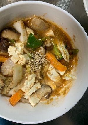 肉無豆腐コク旨中華風オムライス味野菜炒め-レシピのメイン写真