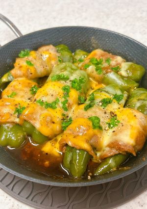 ワンパンで♪ピーマンの肉巻きチーズ-レシピのメイン写真