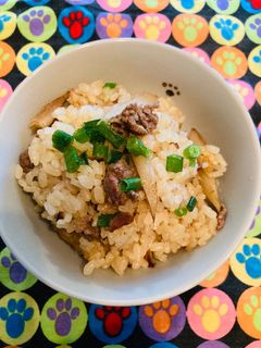 牛肉とごぼうの炊き込みご飯-レシピのメイン写真