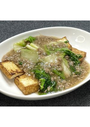 白菜と厚揚げのそぼろあんかけ★動画あり★-レシピのメイン写真