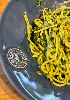 イタリアンパセリ大量消費鮭クリームパスタ-レシピのメイン写真
