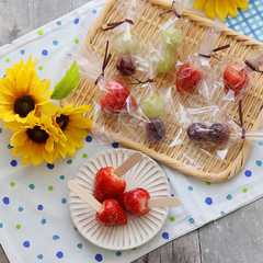 รูปของ 【おうち縁日】パリパリ食感のフルーツ飴