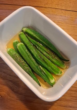 暑い夏にぴったり！オクラの焼き浸し-レシピのメイン写真