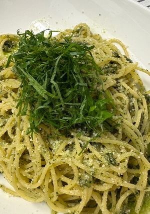 大葉でジェノベーゼ風パスタ-レシピのメイン写真