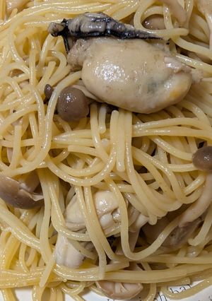 簡単★牡蠣としめじの和風パスタ-レシピのメイン写真