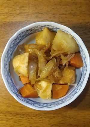 肉なしでもコク旨♡焼肉のたれで無水肉じゃが-レシピのメイン写真