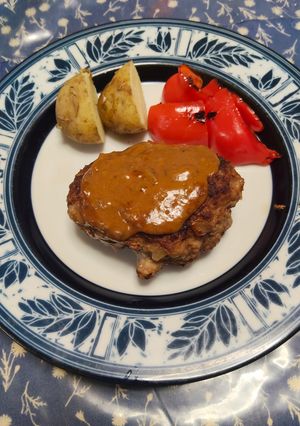 プロの味👩‍🍳マッシュルームの本格ハンバーグ-レシピのメイン写真
