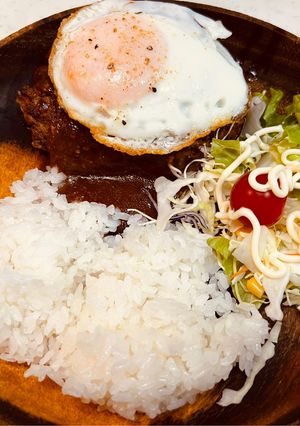 白味噌入りびっくりドンキー風ハンバーグ-レシピのメイン写真